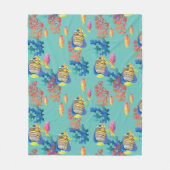 Tropische vis en koraal fleece deken (Voorkant)