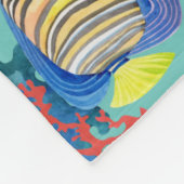 Tropische vis en koraal fleece deken (Hoek)