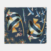 Tropische vis en krabben Vluchten Blanket 2 Fleece Deken (Voorkant (Horizontaal))