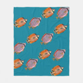 Tropische vis fleece deken (Voorkant)