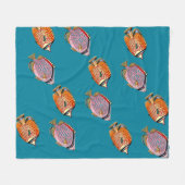 Tropische vis fleece deken (Voorkant (Horizontaal))