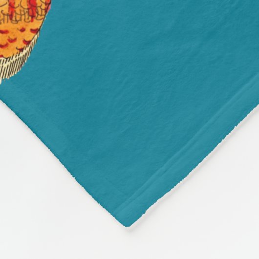 Tropische vis fleece deken (Hoek)