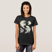 Tropische vis geel en wit t-shirt (Voorkant volledig)