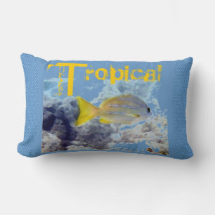 Tropische vis geel kussen
