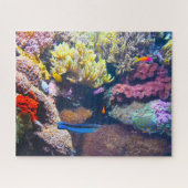 Tropische vis in een aquarium. legpuzzel (Horizontaal)