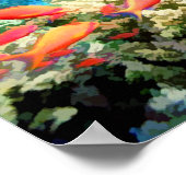 Tropische vis in koraal Zee Poster (Hoek)