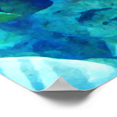 Tropische vis in mooie blauwogen en groene ogen poster (Hoek)