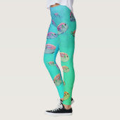 Tropische vis in Zee art Summer Leggings (Links)