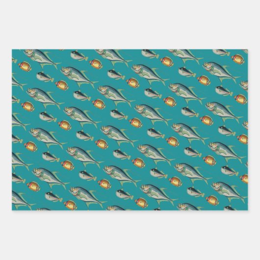 Tropische vis inpakpapier vel (Voorkant)