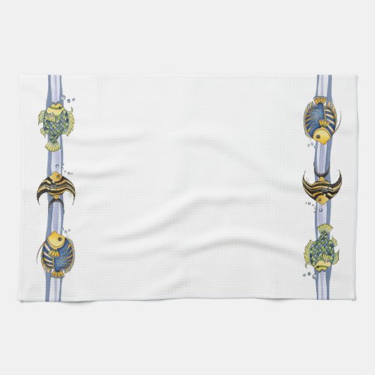 Tropische vis - keukenhanddoek (Horizontaal)