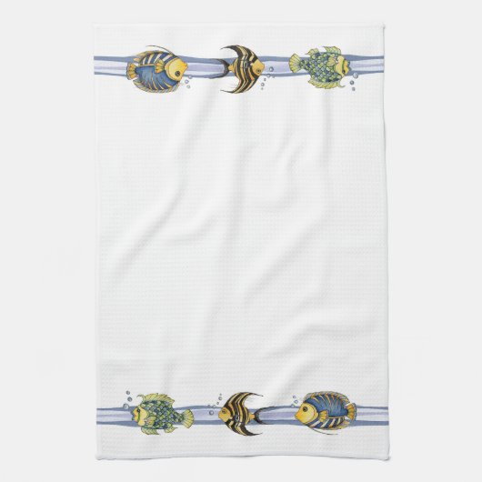 Tropische vis - keukenhanddoek (Verticaal)