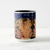 Tropische vis kleurrijk koraalrif diepblauw mok (Midden)