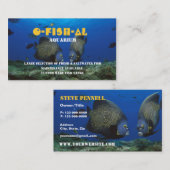 Tropische vis L Aquarium-gerelateerd bedrijf Visitekaartje (Voorkant / Achterkant)