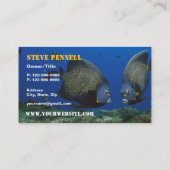 Tropische vis L Aquarium-gerelateerd bedrijf Visitekaartje (Achterkant)