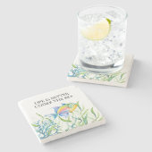 Tropische vis Linonfish gunsten Stenen Onderzetter (Zijkant)