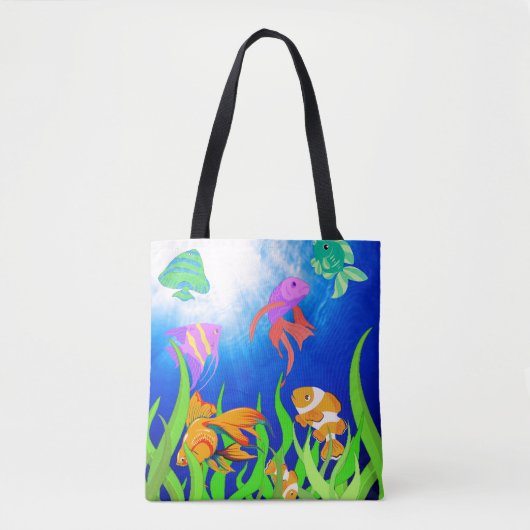 Tropische vis Marine Wonderland Tote Bag (Voorkant)
