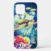 Tropische vis met groen Zee Case-Mate iPhone Case (Achterkant)