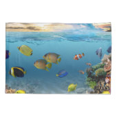 Tropische vis onderwater koraalrif kussensloop (Achterkant)