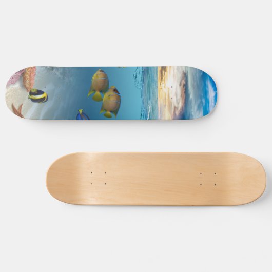Tropische vis onderwater koraalrif persoonlijk skateboard (Horizontaal)