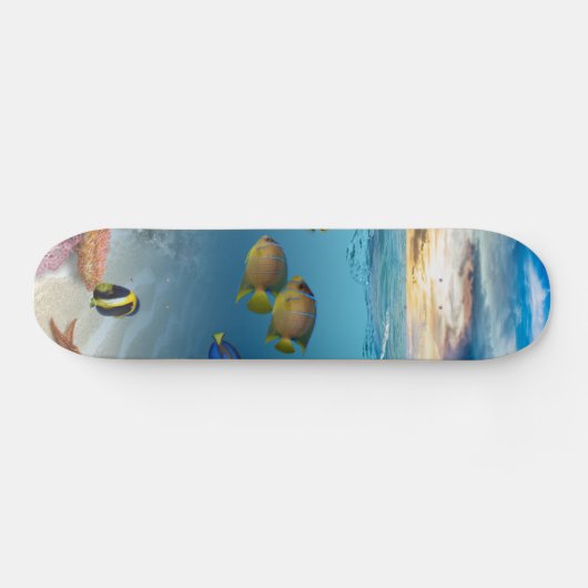 Tropische vis onderwater koraalrif persoonlijk skateboard (Horizontaal)