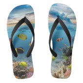 Tropische vis onderwater koraalrif teenslippers (Voetbed)