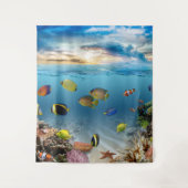 Tropische vis onderwater koraalrif wandkleed (Voorkant)