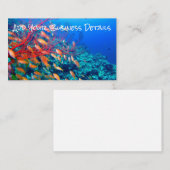 Tropische vis onderzeese koraalrif visitekaartje (Voorkant / Achterkant)