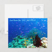 Tropische vis op het Great Barrier Reef Briefkaart (Voorkant / Achterkant)