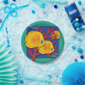 Tropische vis papieren bordje (Feest)