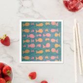 Tropische vis papieren servetten (Insitu)