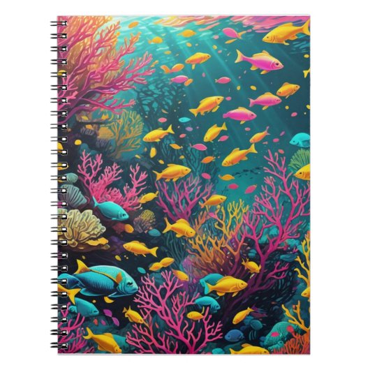 Tropische vis popart notitieboek (Voorkant)