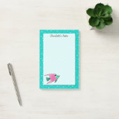 Tropische vis Roze en Blauwgroen Aangepast 4 x 6 Post-it® Notes (Kantoor)