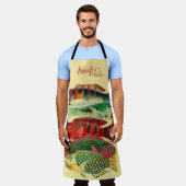 Tropische vis schort (Gedragen)