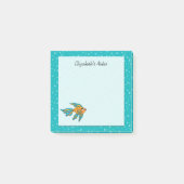 Tropische Vis Sinaasappel en Blauw Gepersonaliseer Post-it® Notes (Voorkant)