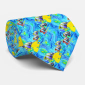 Tropische vis stropdas (Opgerold)