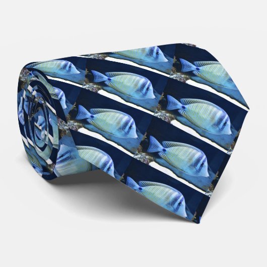 Tropische vis stropdas (Opgerold)