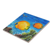 Tropische vis tegeltje (Zijkant)