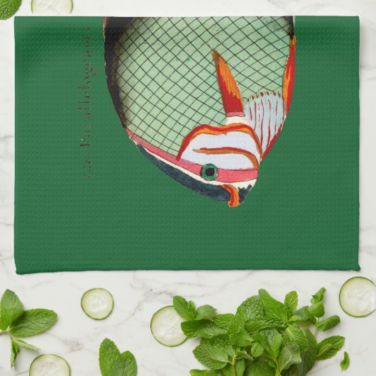 Tropische vis theedoek (Gevouwen)