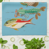Tropische vis theedoek (Gevouwen)