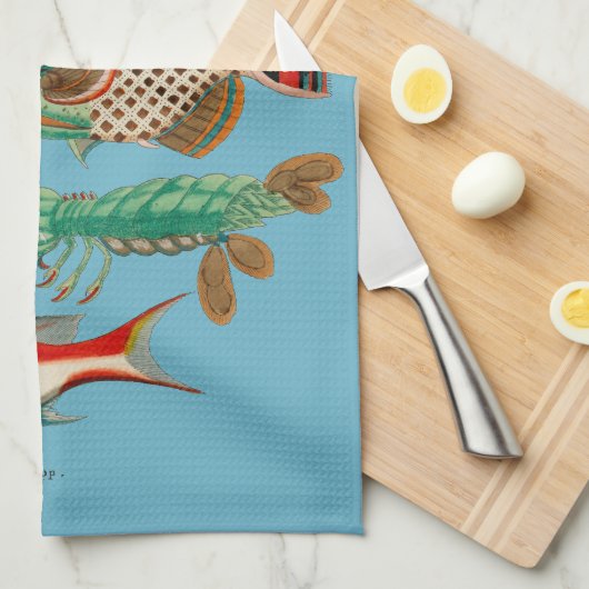 Tropische vis theedoek (Quarter Fold)