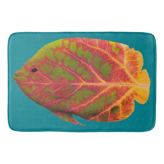 Tropische vis van Aspen Leaf 1 Badmat (Voorkant)