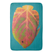 Tropische vis van Aspen Leaf 1 Badmat (Voorkant Verticaal)