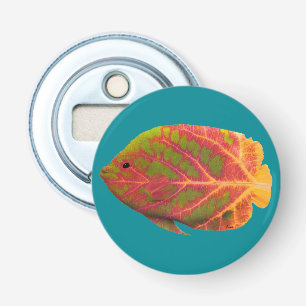 Tropische vis van het esp button flesopener