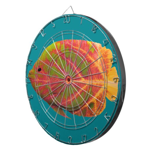 Tropische vis van het esp dartbord (Voorkant Rechts)