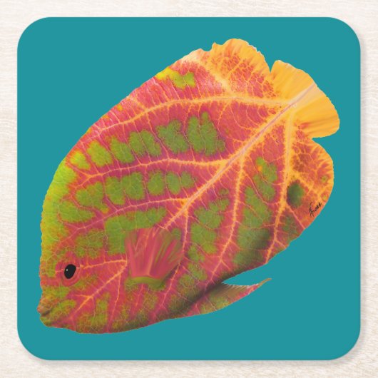 Tropische vis van het esp kartonnen onderzetters (Voorkant)