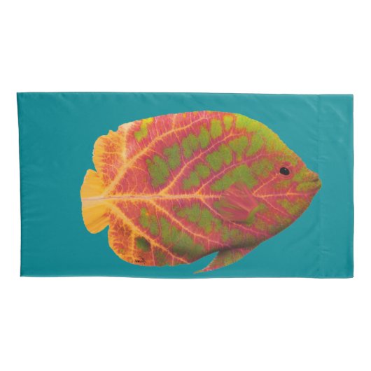 Tropische vis van het esp kussensloop (Achterkant-Rechts)