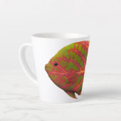 Tropische vis van het esp latte mok (Linkerhoek)