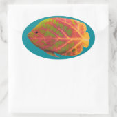 Tropische vis van het esp ovale sticker (Tas)