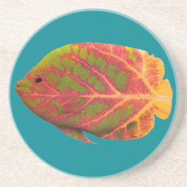 Tropische vis van het esp zandsteen onderzetter