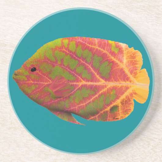 Tropische vis van het esp zandsteen onderzetter (Voorkant)